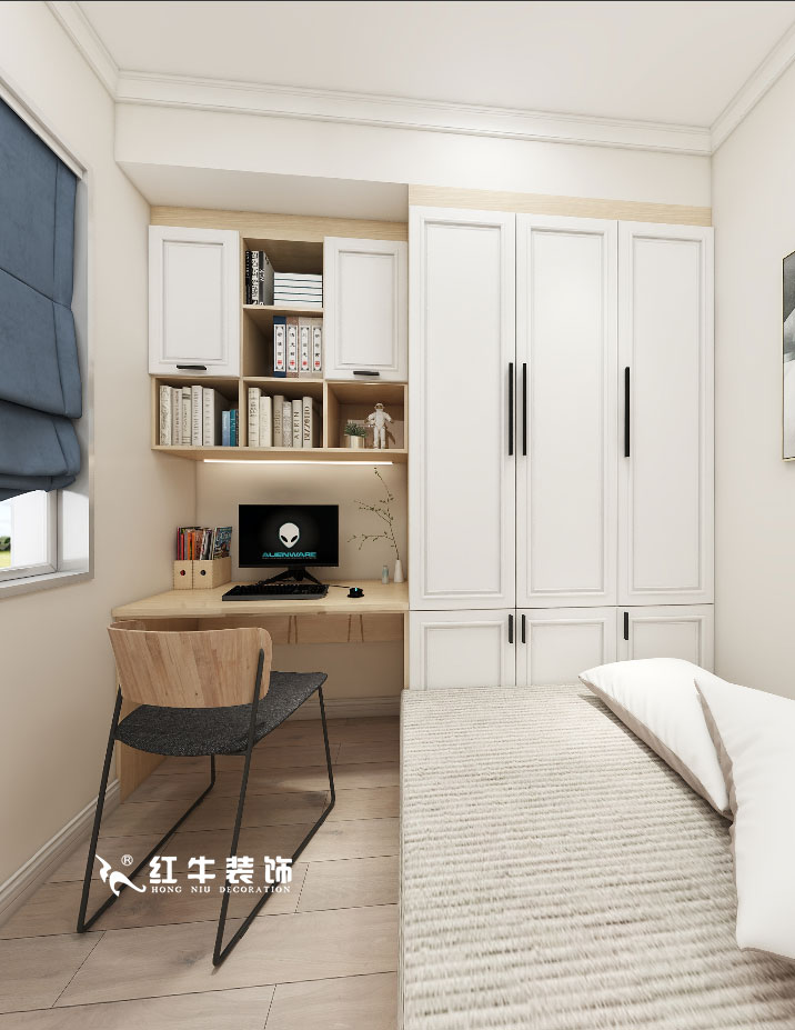 顧娟_金地都會意境118㎡現(xiàn)代風(fēng)格--弧形沙發(fā)設(shè)計，獨特有創(chuàng)意！10書房設(shè)計+