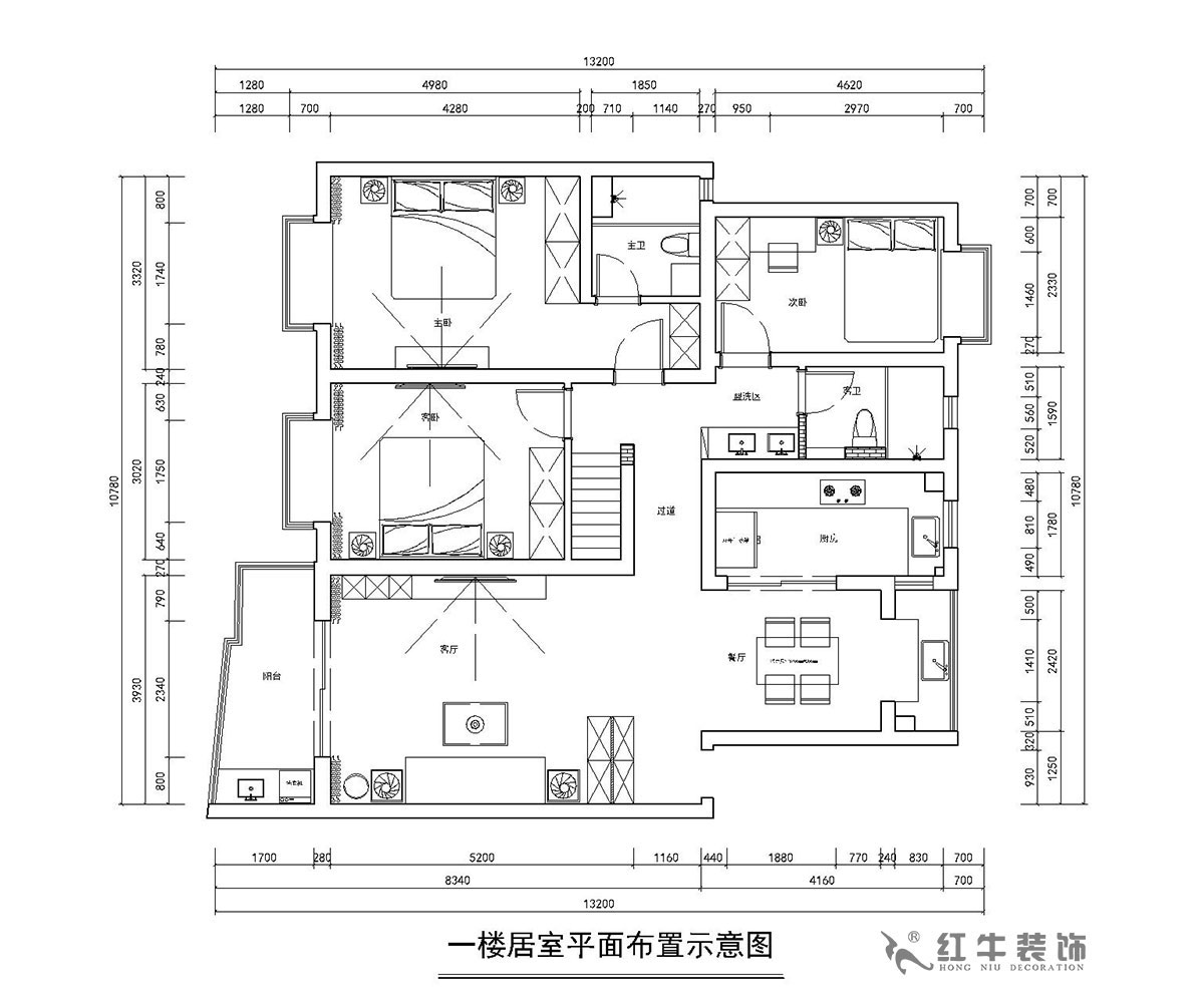 房亮_楓丹白露21-102-125㎡-現(xiàn)代簡約風(fēng)格_3室2廳2衛(wèi)（老房裝修）_定制家￥214554_全包22萬00_02平面布置圖