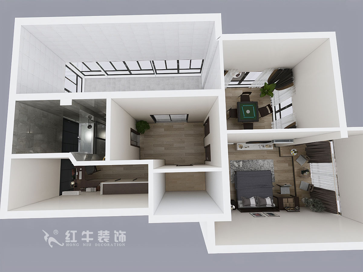 郭志成_墨香山莊25-1101-197㎡-輕奢簡(jiǎn)美風(fēng)格_5室3廳2衛(wèi)（老房裝修）_定制家￥260180_全包26萬00_08鳥瞰圖2樓
