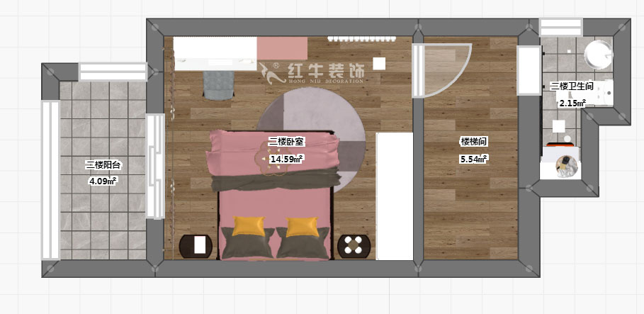 陶陽_金陵名人居1-8號(hào)-602-120㎡-現(xiàn)代簡(jiǎn)約風(fēng)格_3室2廳2衛(wèi)（二手房裝修）_定制家￥129560_全包13萬00_06彩平圖二樓