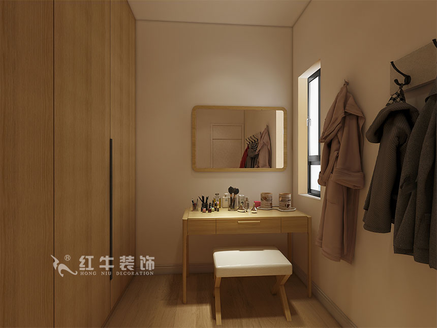 魏利利_津橋華府82㎡現(xiàn)代簡約｜顛覆傳統(tǒng)客廳，即是休閑書吧又是影院11衣帽間