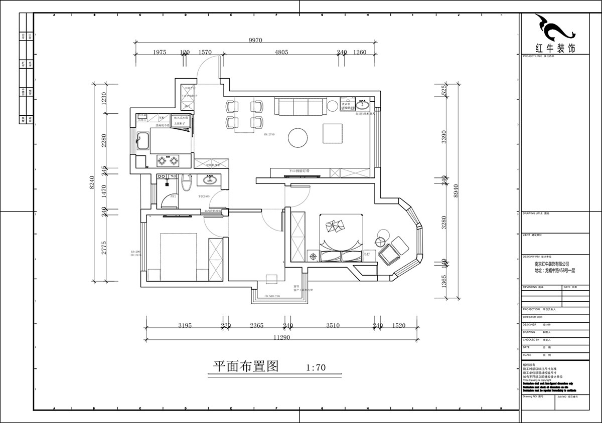 蔣?。心鲜兰o(jì)雅苑二期4-504-93㎡-現(xiàn)代簡約風(fēng)格｜3室1廳1衛(wèi)｜毛坯房裝修｜定制家｜全包12萬｜00_02平面布置圖