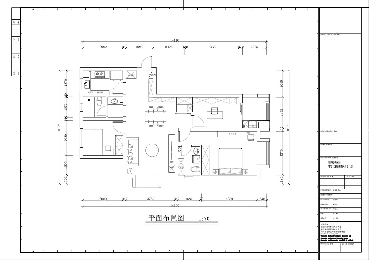 蔣?。鹩驀H10-2004-105㎡-現(xiàn)代簡約風格｜3室1廳1衛(wèi)｜毛坯裝修｜定制家｜全包12萬｜00_02平面布置圖