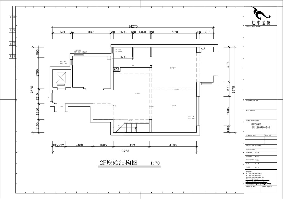蔣?。┥紧斈芷咛栐?-205-280㎡-現(xiàn)代簡約風(fēng)格｜復(fù)式｜4室2廳3衛(wèi)｜毛坯裝修｜定制家｜全包40萬｜00_01一層原始結(jié)構(gòu)圖