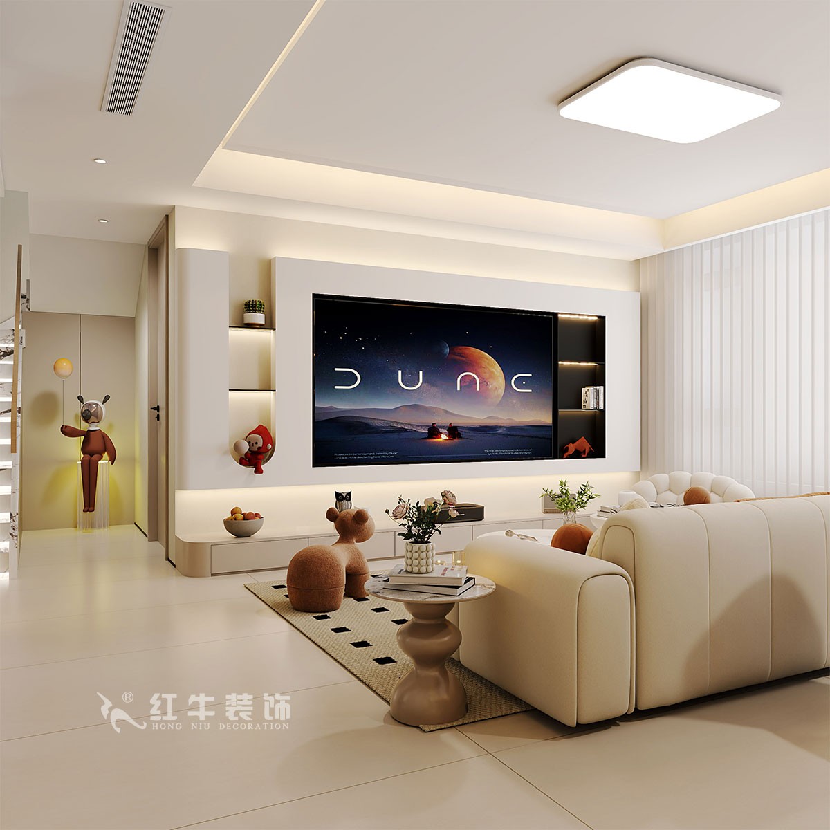 南京138㎡現(xiàn)代復(fù)式裝修，美學(xué)與家居共生！