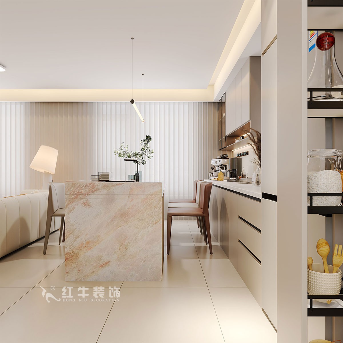 南京138㎡現(xiàn)代復(fù)式裝修，美學(xué)與家居共生！